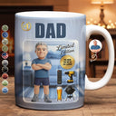 Gift For Husband,Gift For Yourself,Gift For Men,Gift For Father,Gift For Grandpa,Non-Eng,Photo - Toybox Figure,Playful - Custom Photo Toybox Figure Dad Grandpa Limited Edition - Personalized White Edge-to-Edge Mug