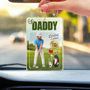 Custom Photo,Art Design,Gift For Father,Sport Dad,Golf,Playful,Photo - Toybox Figure - Custom Photo Toybox Figure Golf Dad Grandpa Limited Edition - Personalized Acrylic Car Hanger