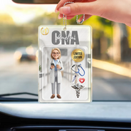 Custom Photo, Art Design, Nurse, Confident, Photo - Toybox Figure - Custom Photo Toybox Figure Nurse Limited Edition - Personalized Acrylic Car Hanger