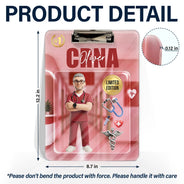 Custom Photo, Art Design, Nurse, Confident, Photo - Toybox Figure - Custom Photo Toybox Figure Nurse Limited Edition - Personalized Acrylic Clipboard