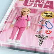 Custom Photo, Art Design, Nurse, Playful, Photo - Toybox Figure - Custom Photo Toybox Figure Nurse Limited Edition - Personalized Custom Shaped Acrylic Plaque