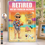 Gift For Husband,Gift For Yourself,Gift For Men,Gift For Father,Gift For Grandpa,Gift For Women,Retirement,Gift For Mother,Gift For Grandma,Gifts For Colleagues,Non-Eng,Photo - Toybox Figure,Humorous - Custom Photo Toybox Figure The Legend Has Retired - Personalized Custom Shaped Acrylic Plaque