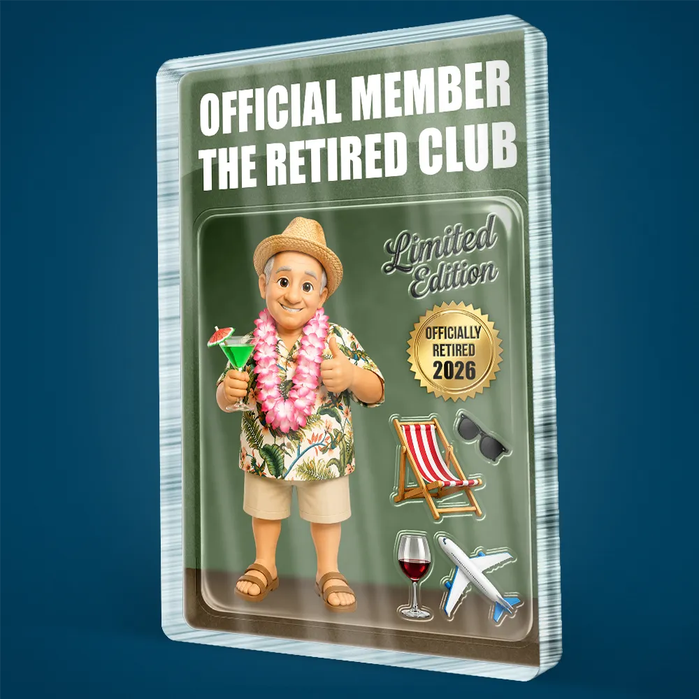 Gift For Husband,Gift For Yourself,Gift For Men,Gift For Father,Gift For Grandpa,Gift For Women,Retirement,Gift For Mother,Gift For Grandma,Gifts For Colleagues,Non-Eng,Photo - Toybox Figure,Humorous - Custom Photo Toybox Figure The Legend Has Retired - Personalized Custom Shaped Acrylic Plaque