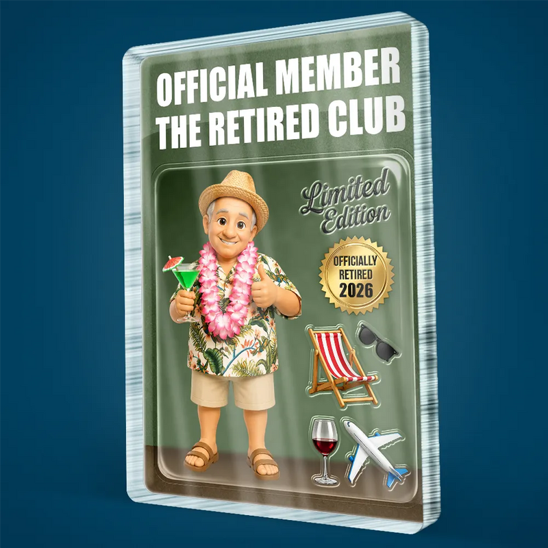 Gift For Husband,Gift For Yourself,Gift For Men,Gift For Father,Gift For Grandpa,Gift For Women,Retirement,Gift For Mother,Gift For Grandma,Gifts For Colleagues,Non-Eng,Photo - Toybox Figure,Humorous - Custom Photo Toybox Figure The Legend Has Retired - Personalized Custom Shaped Acrylic Plaque