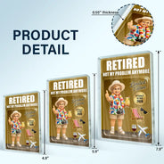 Gift For Husband,Gift For Yourself,Gift For Men,Gift For Father,Gift For Grandpa,Gift For Women,Retirement,Gift For Mother,Gift For Grandma,Gifts For Colleagues,Non-Eng,Photo - Toybox Figure,Humorous - Custom Photo Toybox Figure The Legend Has Retired - Personalized Custom Shaped Acrylic Plaque