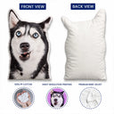 Christmas,Humorous,Custom Photo,Pet Lovers,Remove BG Photo - Custom Photo Ugly Pillow Funny Pet Meme Portrait - Personalized Custom Shaped Pillow