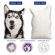 Christmas,Humorous,Custom Photo,Pet Lovers,Remove BG Photo - Custom Photo Ugly Pillow Funny Pet Meme Portrait - Personalized Custom Shaped Pillow