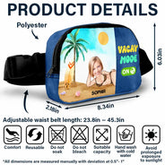 Gift For Yourself,Gift For Women,Travel,Happy,Beach,Gift For Men - Custom Photo Vacay Mode On - Personalized Crossbody Belt Bag