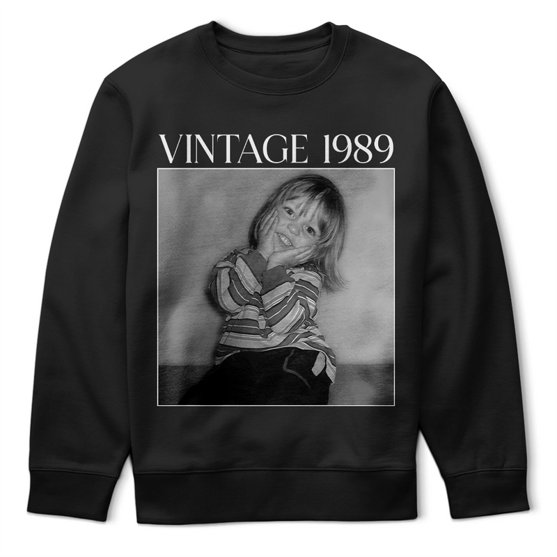 Custom Photo Vintage Image And Year - Personalized T Shirt