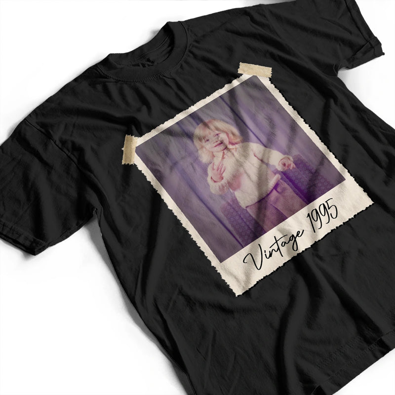 Custom Photo,Gift For Father,Family,Dad - Children,Photo,Proud - Custom Photo Vintage Photo Memory Family Dad Mom Childhood - Personalized T Shirt