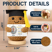 Sad,Graduation,Family - Custom Photo Walking Beside You Every Step Of The Way - Personalized Doll Crochet With Custom Card