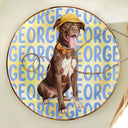 Top Market, Adorable, Art Design, Pet Lovers, Photo - Watercolor Summer Pet With Accessories - Custom Photo Watercolor Pet With Summer Accessories Cute Dog Cat Portrait - Personalized Ring Dish