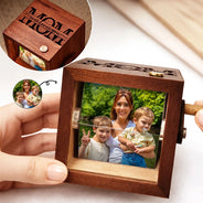 Love,Gift For Mother,Mom,Daughters,Children,Sons,Gift For Grandma - Custom Photo We Love You Mom Grandma - Personalized Flipbook Frame Animation Machine