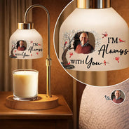 Memorial,Family,Love,Sad - Custom Photo When You Miss Me Have No Fear Memorial - Personalized Candle Warmer Lamp