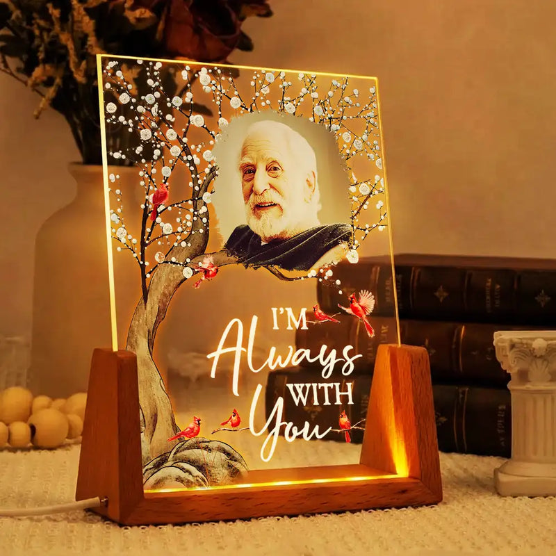 Memorial,Family,Sad,Love,Custom Photo - Custom Photo When You Miss Me Have No Fear Memorial - Personalized Night Light