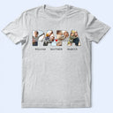 Gift For Father,Custom Photo,Proud,Upload Full Photo,Photo - Pencil Sketch - White BG - Custom Photo White Pencil Sketch Art Best Dad Papa Ever - Personalized T Shirt