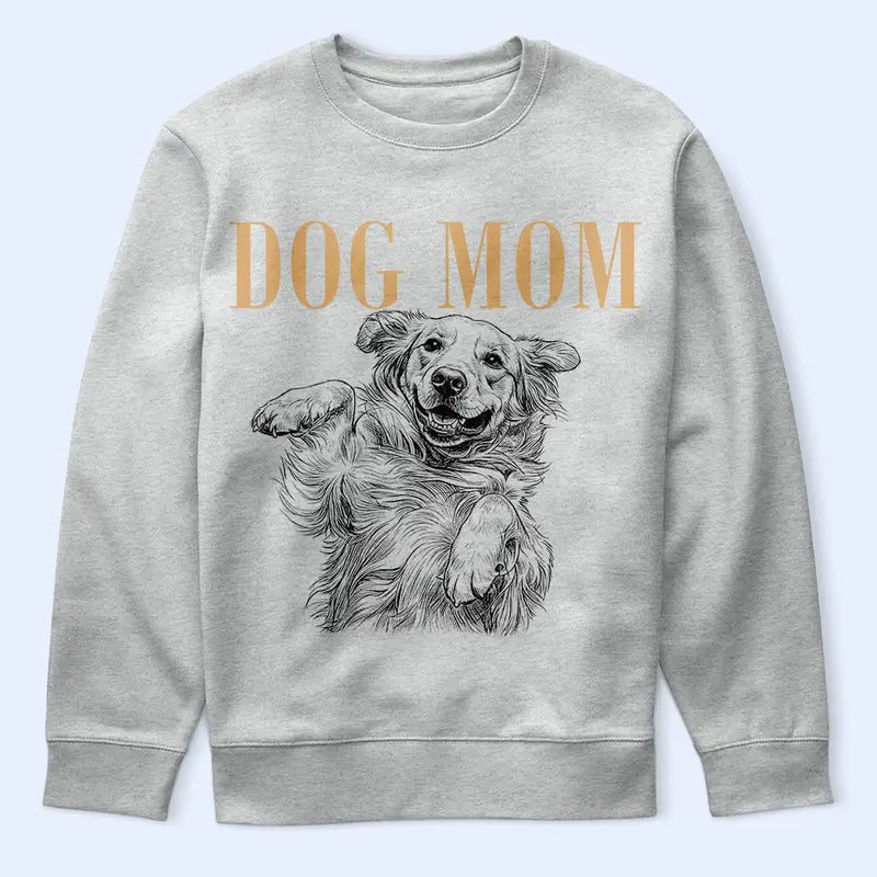 Dog Lovers,Pet Lovers,Dog Mom,Dog Dad,Cat Lovers,Cat Mom,Cat Dad,Pet Mom,Pet Dad,Non-Eng,Photo - Pencil Sketch (Dark BG),Adorable - Custom Photo White Pencil Sketch Art Pet Dad Pet Mom Lovely Portrait - Personalized T Shirt