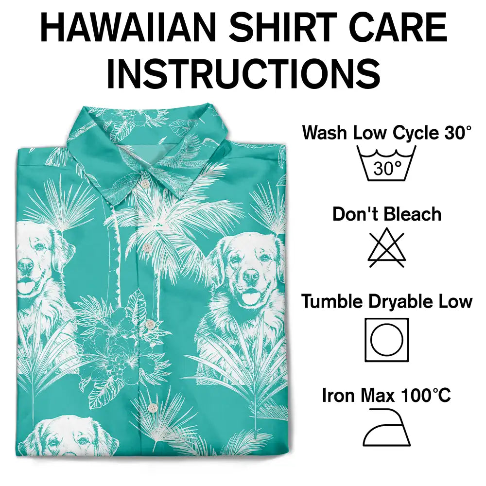 Custom Photo, Art Design, Summer, Pet Lovers, Playful, Photo - Pencil Sketch - Dark BG - Custom Photo White Pencil Sketch Art Toile De Jouy Pattern Family Pet - Personalized Hawaiian Shirt