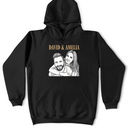 Gift For Couples,Old Couples,Gift For Husband,Gift For Wife,Gift For Boyfriend,Gift For Girlfriend,LGBT,Non-Eng,Photo - Pencil Sketch (Dark BG),Romantic - Custom Photo White Pencil Sketch Art You And Me We Got This - Personalized T Shirt