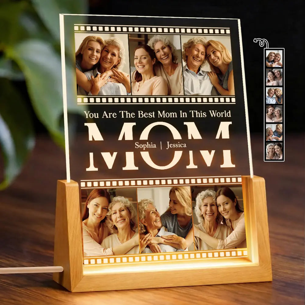 Custom Photo You Are The Best Mom In This World - Personalized Night Light