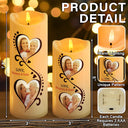 Gift For Women, Gift For Mother, Mom - Daughters (Adult), Christmas, Love, Custom Photo - Custom Photo You Are The World To Me - Personalized Flameless LED Candle