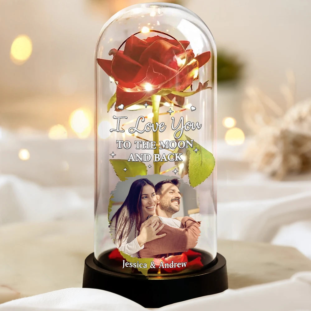 Gift For Couples,Old Couples,Gift For Husband,Gift For Wife,Gift For Boyfriend,Gift For Girlfriend,Custom Photo,Love - Custom Photo You & Me We Got This - Personalized Everlasting Rose Dome Lamp