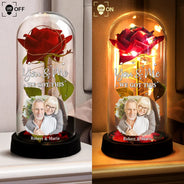 Gift For Couples,Old Couples,Gift For Husband,Gift For Wife,Gift For Boyfriend,Gift For Girlfriend,Custom Photo,Love - Custom Photo You & Me We Got This - Personalized Everlasting Rose Dome Lamp