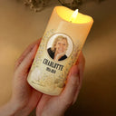 Memorial, Family - Custom Photo Your Light Will Always Shine In Our Hearts Memorial - Personalized Flameless LED Candle