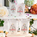 Sentimental,Christmas,Family,Custom Text - Custom Family Names Christmas - Personalized Frosted Cups