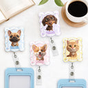 Adorable,Art Design,Pet Lovers,Photo - 3D Chibi Adorable Pet - Custom Photo 3D Chibi Pet Dog Cat Portrait - Personalized Badge Reel