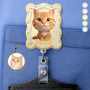 Adorable,Art Design,Pet Lovers,Photo - 3D Chibi Adorable Pet - Custom Photo 3D Chibi Pet Dog Cat Portrait - Personalized Badge Reel
