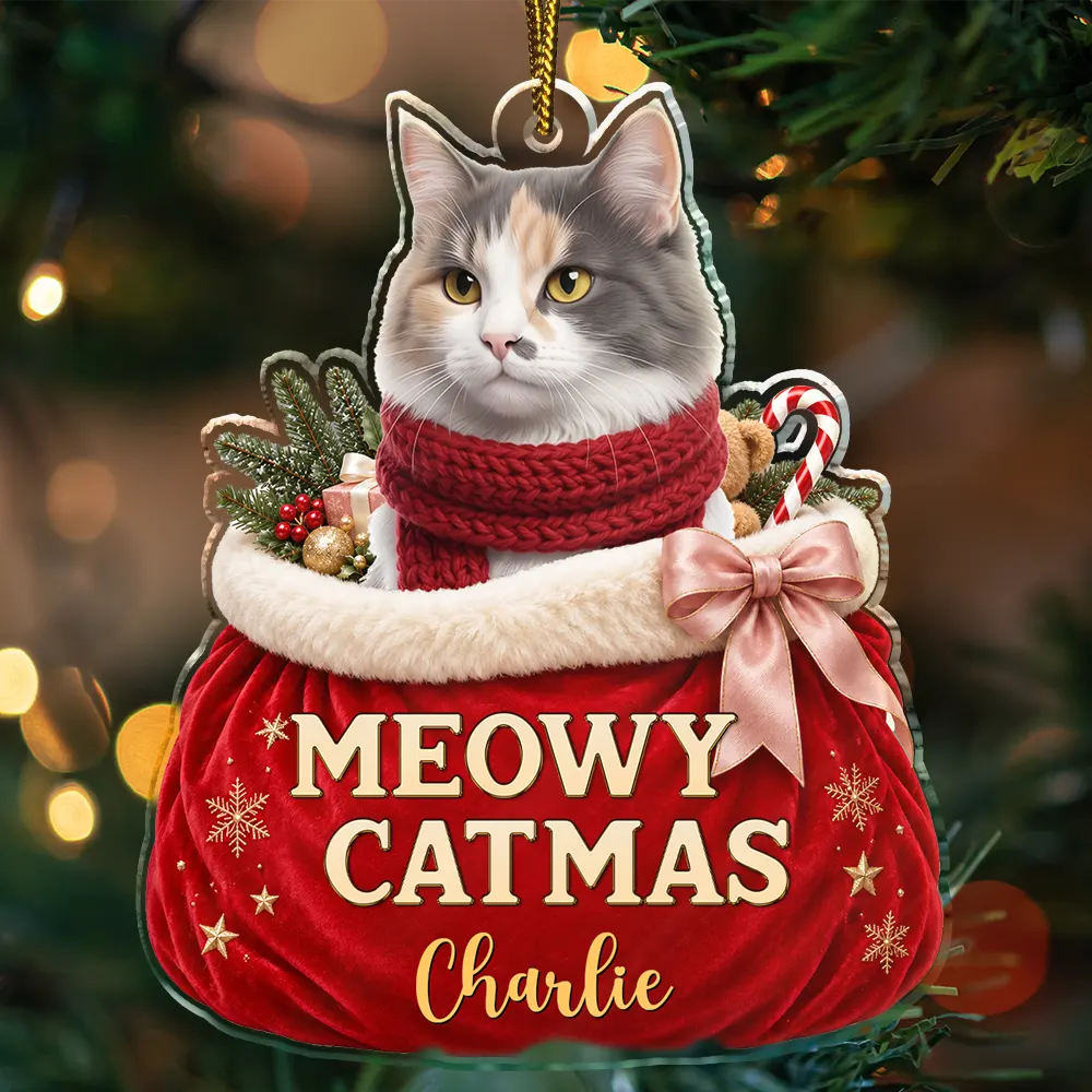 Art Design,Playful,Christmas,Pet Lovers,Photo - Christmas Accessories 3D Cartoon Pet - Custom Name With Gaming Alphabet For Kid Boy - Personalized Custom Shaped Wooden Ornament