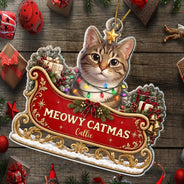 Art Design,Playful,Christmas,Pet Lovers,Photo - Christmas Accessories 3D Cartoon Pet - Custom Name With Gaming Alphabet For Kid Boy - Personalized Custom Shaped Wooden Ornament