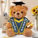 Graduation,Gift For Daughter,Dad - Daughters (Adult),Mom - Daughters (Adult),Happy,Dad - Sons,Gift For Son,Mom - Sons - Custom Photo Congratulations Graduates - Personalized Teddy Bear