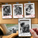 Custom Photo Drive Safe Handsome Playing Card - Personalized Custom Shaped Car Visor Clip