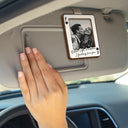 Custom Photo Drive Safe Handsome Playing Card - Personalized Custom Shaped Car Visor Clip