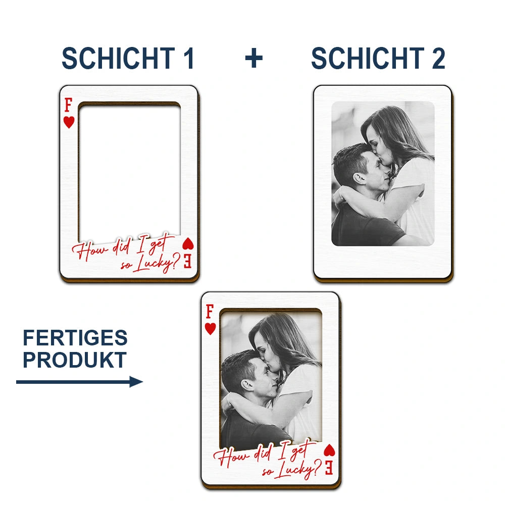 Custom Photo Drive Safe Handsome Playing Card - Personalized Custom Shaped Car Visor Clip