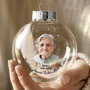 Custom Photo Feathers Appear When Dad Is Near - Personalized Glass Bauble Ornament