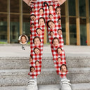 Custom Photo Funny Dog Cat Pet Human Face - Personalized Pajama Pants