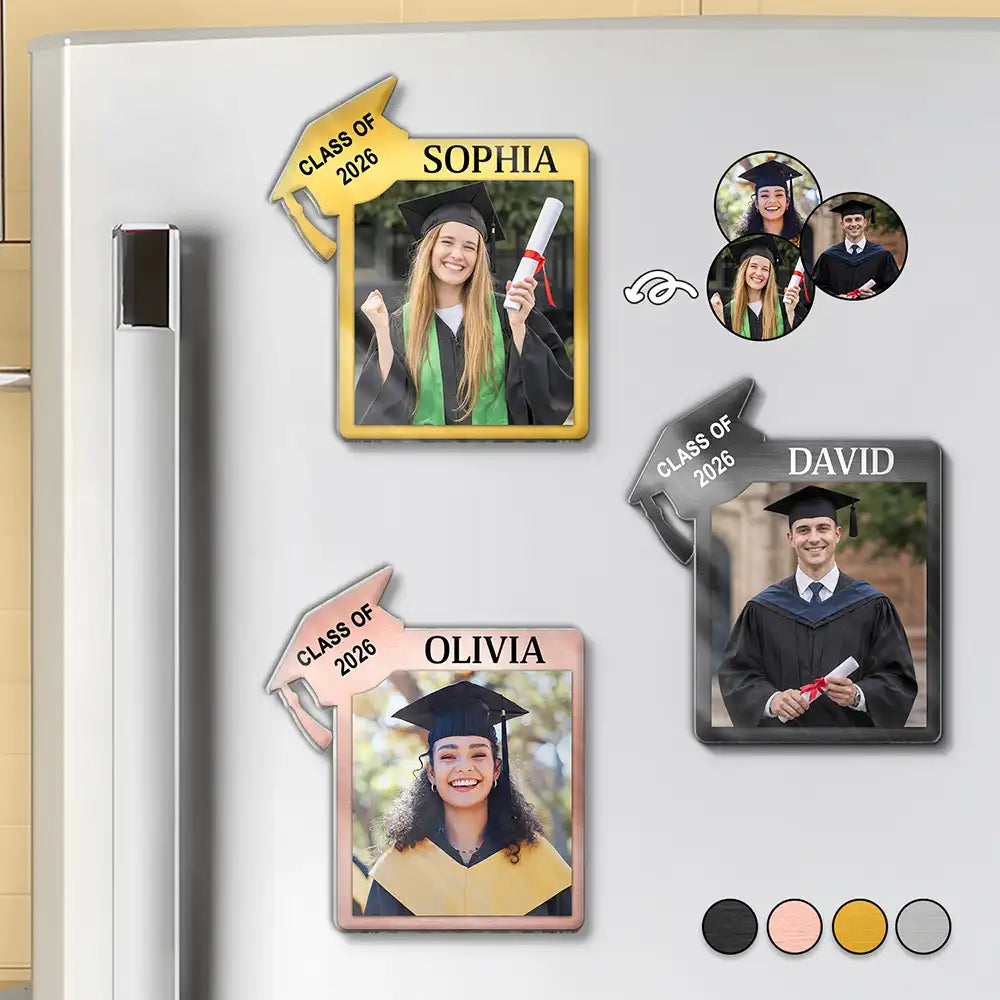 Graduation,Happy,Gift For Kids,Gift For Daughter,Gift For Son,Gift For Sibling,Gift For Sisters,Gift For Brothers,Gift For Bestie,Christian,Photo - Custom Photo Graduation Keepsake - Personalized Acrylic Magnet