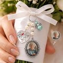 Sentimental,Custom Photo,Family,Wedding,Upload Full Photo - Custom Photo I'm Always With You Cardinal Bird - Personalized Photo Bouquet Charm
