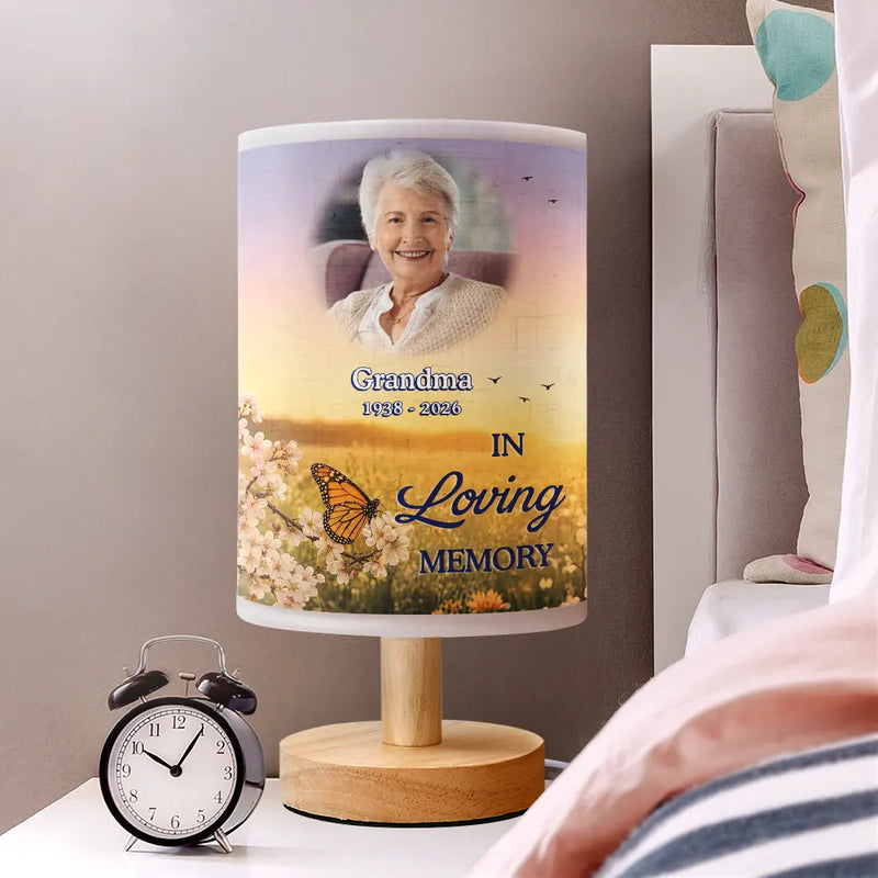 Memorial Loved One,Christmas,Custom Photo,Sympathetic,Family,Memorial,Upload Full Photo - Custom Photo I'm Always With You Memorial Gift - Personalized Fabric Lamp