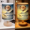 Memorial Loved One,Christmas,Custom Photo,Sympathetic,Family,Memorial,Upload Full Photo - Custom Photo I'm Always With You Memorial Gift - Personalized Fabric Lamp