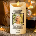 Memorial Loved One,Christmas,Custom Photo,Sympathetic,Family,Memorial,Upload Full Photo - Custom Photo Memorial I'm Always With You - Personalized Flameless LED Candle