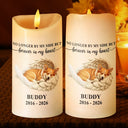 Art Design,Pet Memorial,Cozy,Pet Lovers,Memorial,Photo - Sleeping Pet Angle Wing - Custom Photo Sleeping Angel Your Light Will Always Shine Memorial Dog Cat Remembrance - Personalized Flameless LED Candle