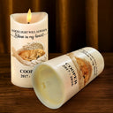 Art Design,Pet Memorial,Cozy,Pet Lovers,Memorial,Photo - Sleeping Pet Angle Wing - Custom Photo Sleeping Angel Your Light Will Always Shine Memorial Dog Cat Remembrance - Personalized Flameless LED Candle