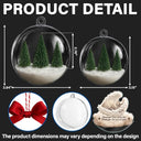 Art Design,Sentimental,Christmas,Pet Lovers,Memorial,Photo - Sleeping Dog Cat Baby - Custom Photo Sleeping Angel Your Wings Were Ready Dog Pet Lovers Memorial - Personalized 3D Acrylic Ball Ornament