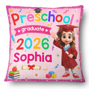 Graduation,Gift For Grandkids,Gift For Kids,Happy - Cute Graduation Kid Kindergarten Preschool - Personalized Pillow