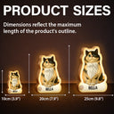 Pet Lovers,Playful,Vector - Cute 3D Effect Dog And Cat With Name - Personalized Motion Sensor Night Light