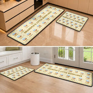 Gifts For Her,Sentimental,Christmas,Gift For Grandma,Icon - Grandma's Little Dumplings In Steamer Basket Gift For Grandma Grandparents Family - Personalized Runner Rug